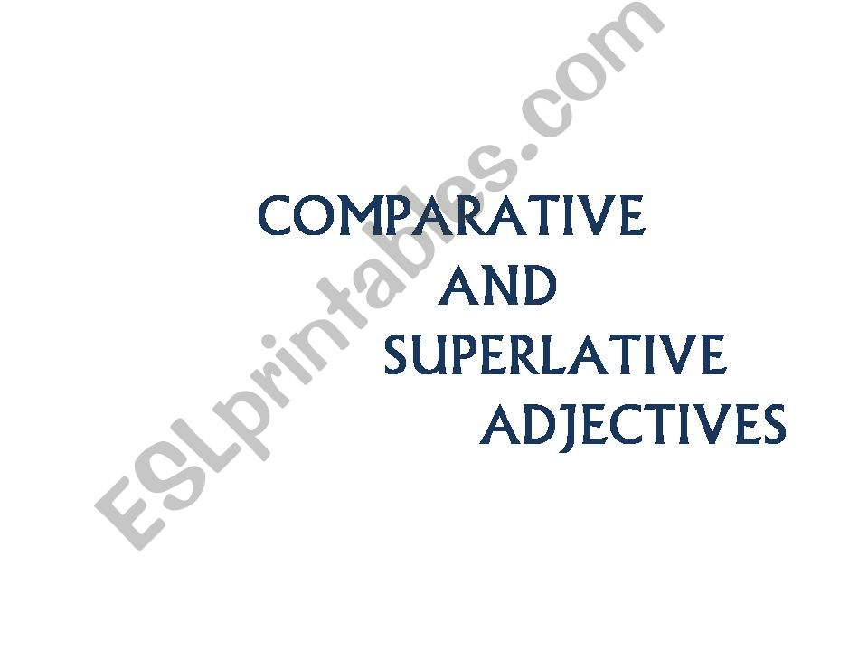 comparatives powerpoint