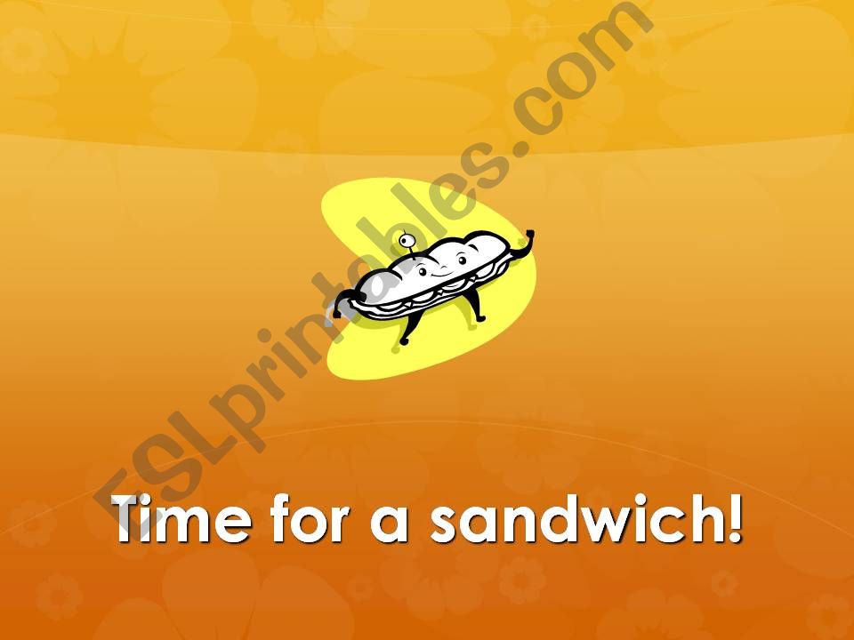 Sandwich Oral Discussion powerpoint
