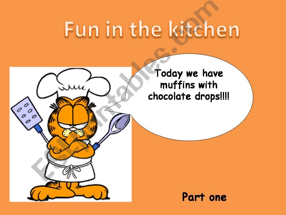 Muffins with chocolate drops powerpoint