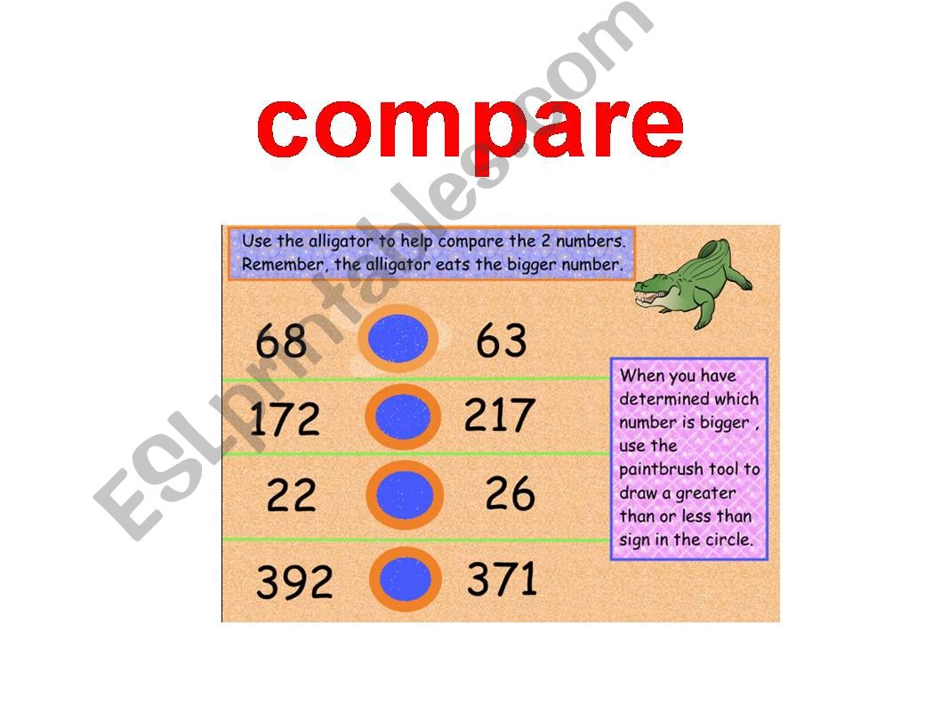 ESL English PowerPoints Compare And Order Numbers esl-english-powerpoints-compare-and-order-numbers