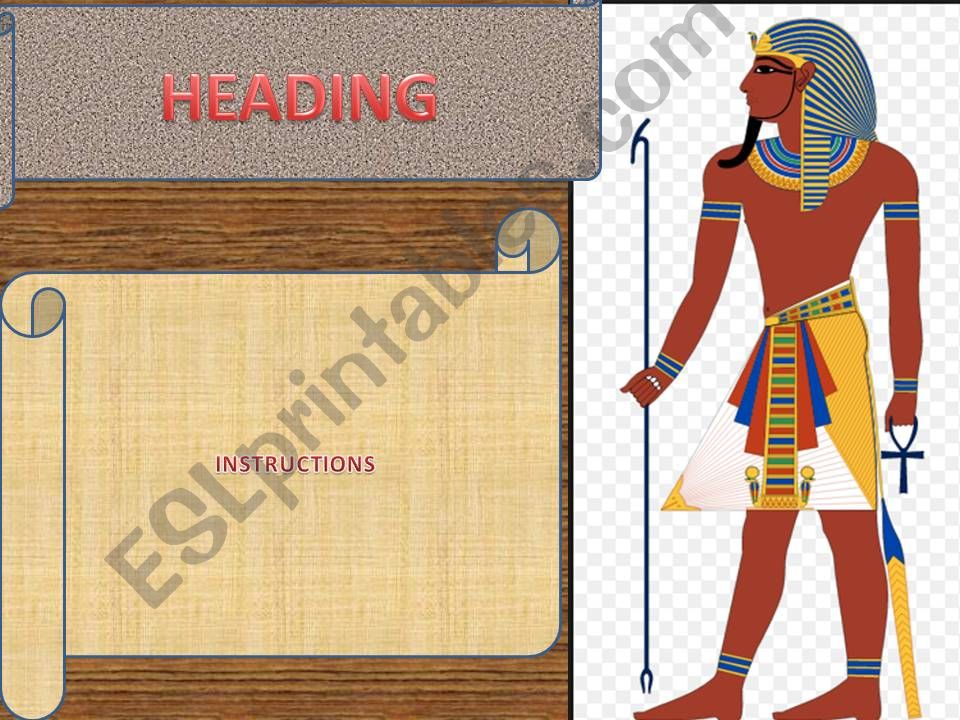 Egyptian Template (editable) powerpoint