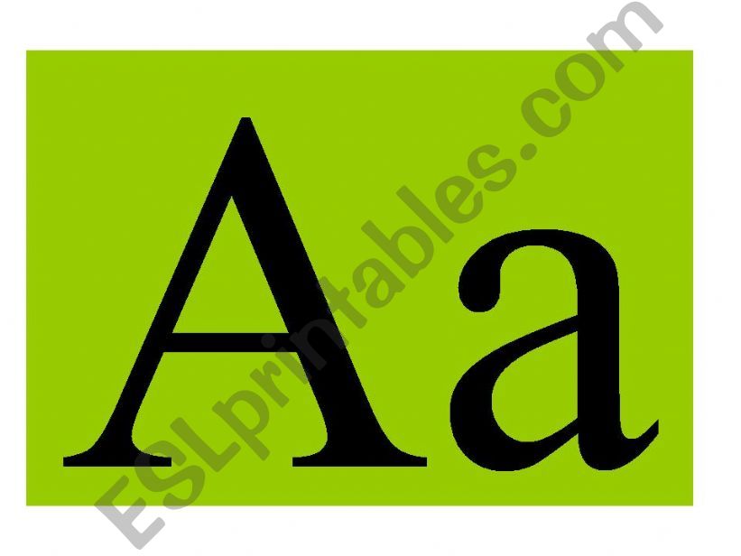 The English Alphabet powerpoint