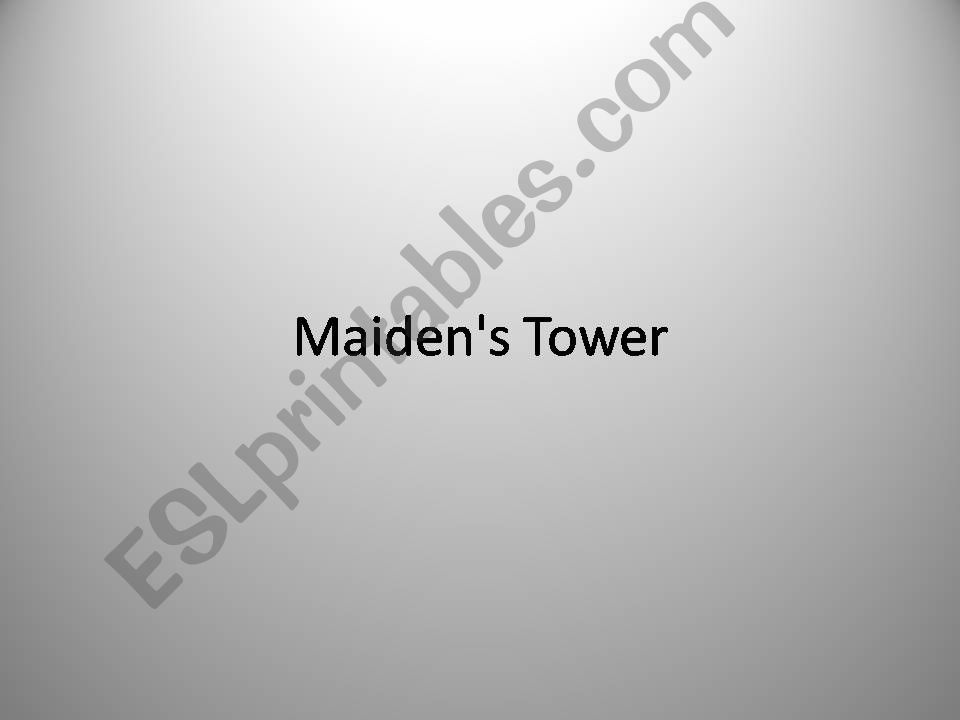 Maidens Tower stanbul powerpoint