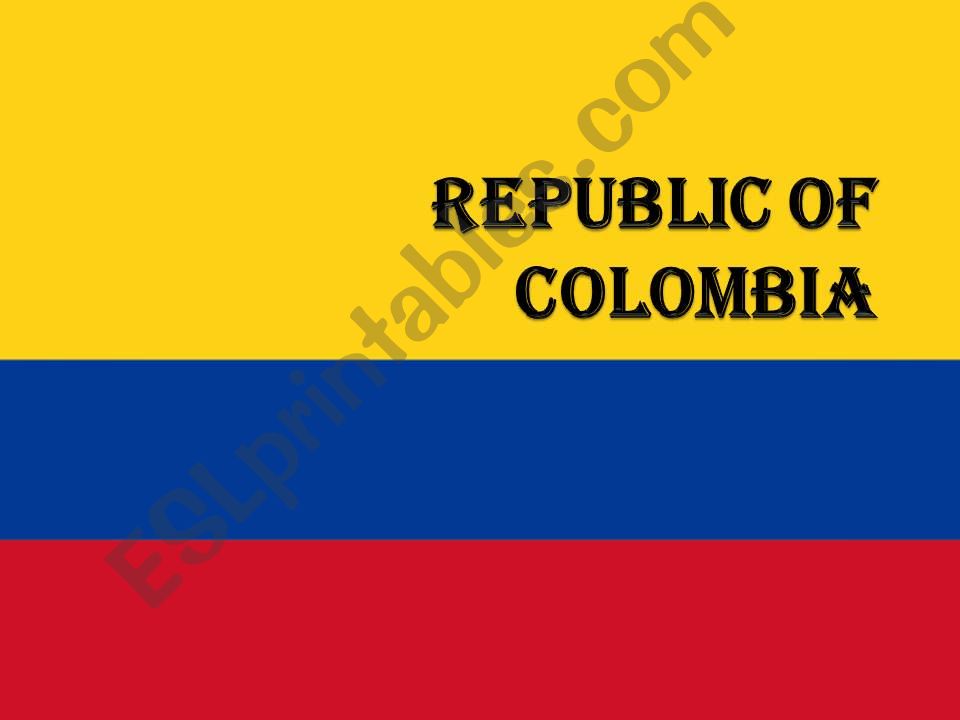 Republic of Colombia powerpoint
