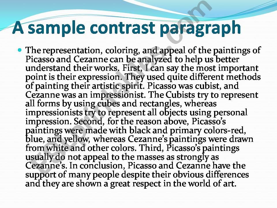 Compare&Contrast Paragraph Writing Part 2