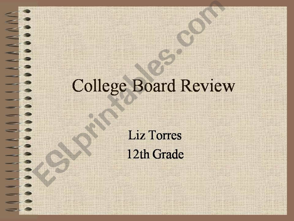 College Board Review powerpoint