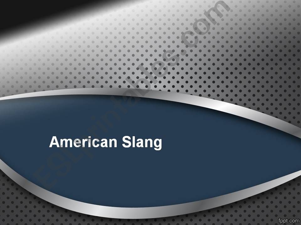 American Slang Words powerpoint
