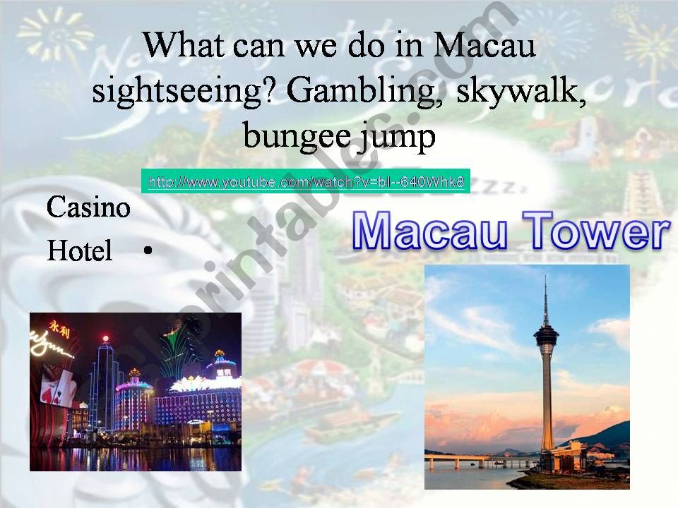 A trip in Macau powerpoint