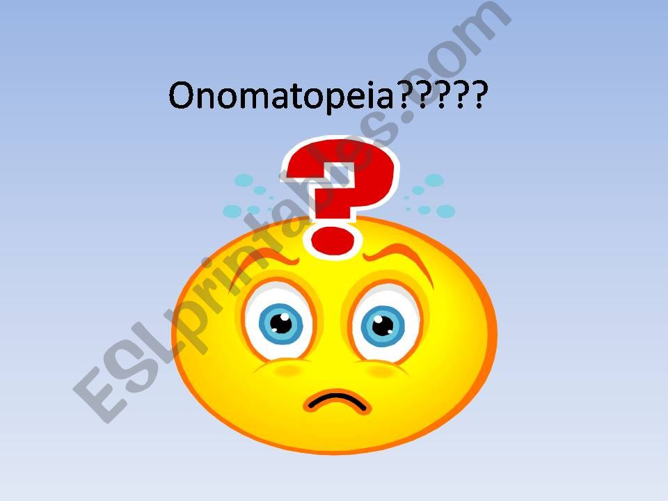 Onomatopoeia powerpoint