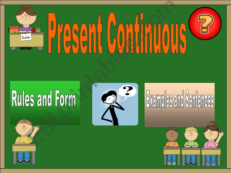 Present Continuous powerpoint