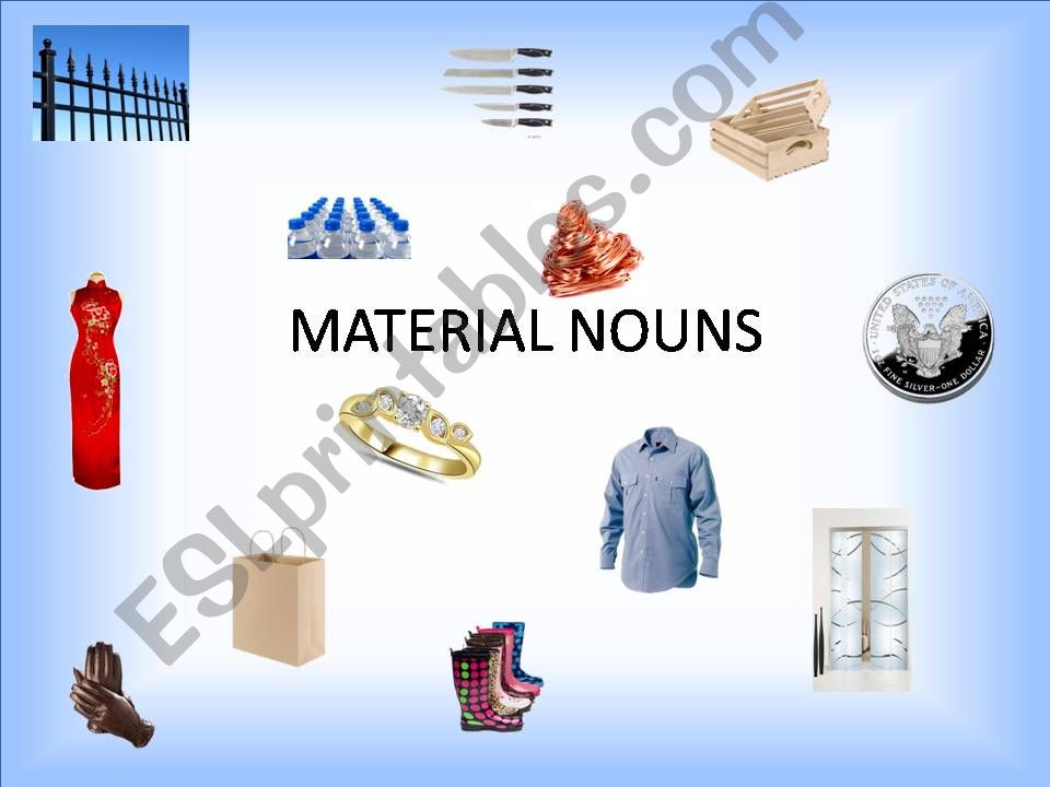 MATERIAL NOUNS powerpoint