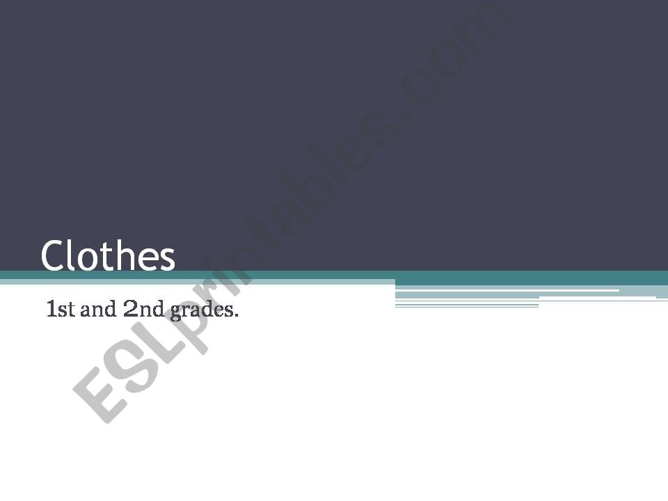 Clothes powerpoint