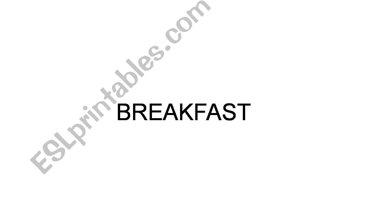 Breakfast powerpoint