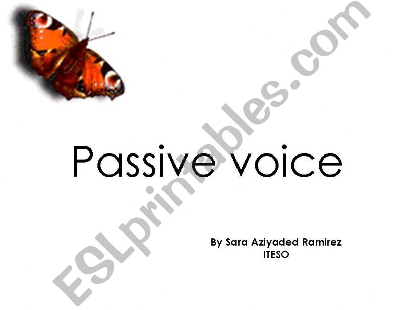 Passive voice powerpoint