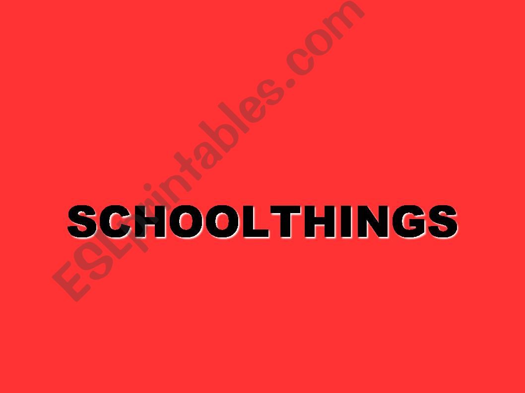 SCHOOLTHINGS powerpoint