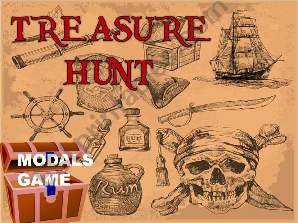 Modals game- treasure hunt game