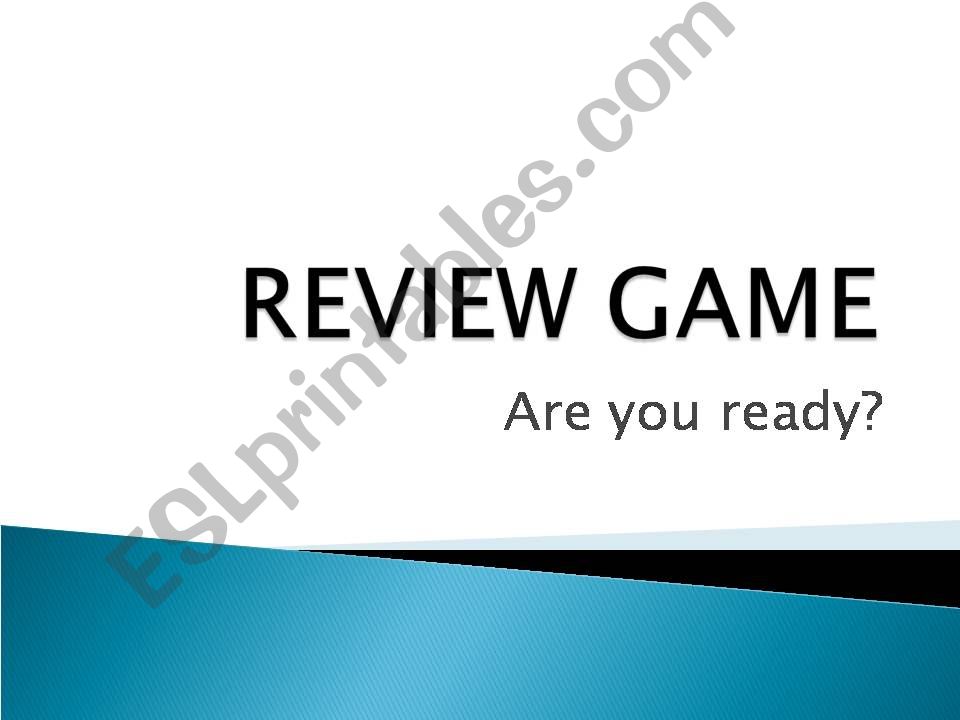 Review Game  powerpoint