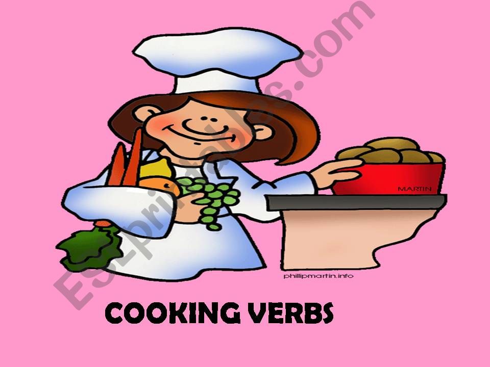 Cooking verbs (26 slides) powerpoint
