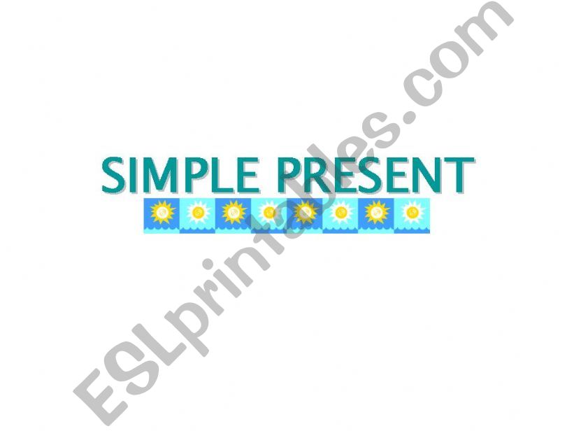 SIMPLE PRESENT FORM and USE powerpoint