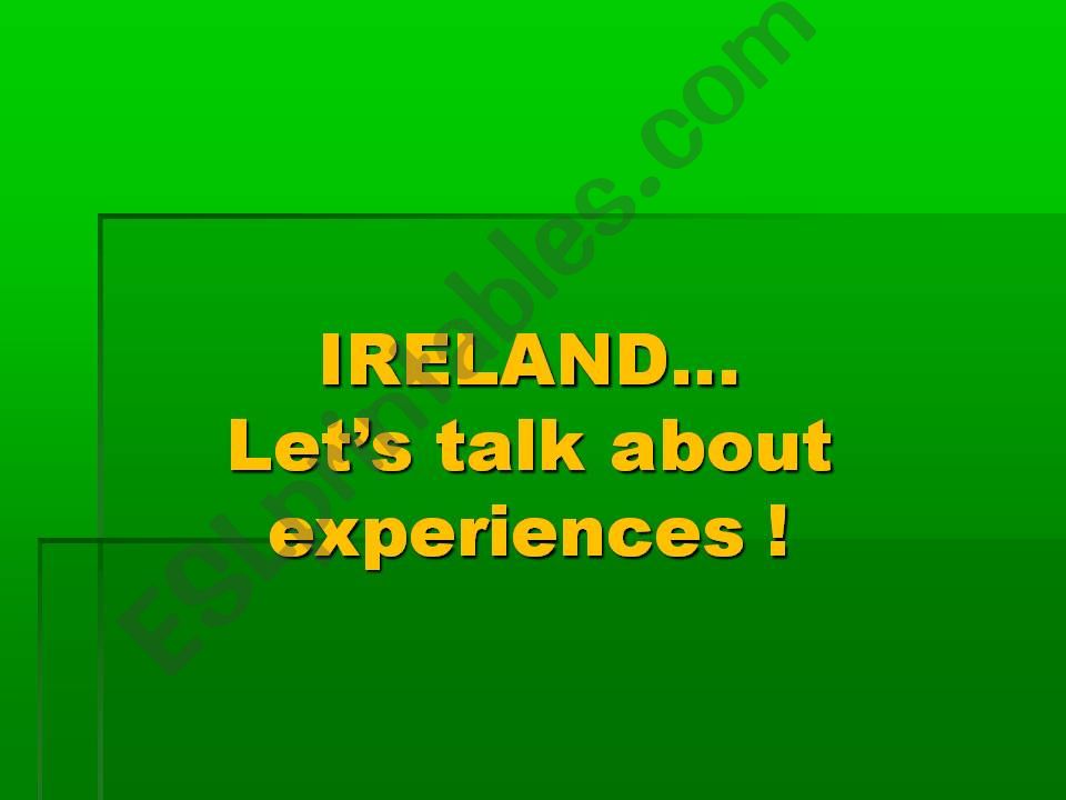 Ireland and present perfect powerpoint