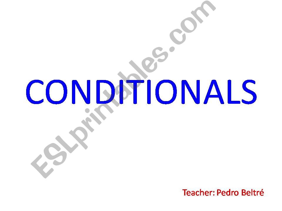 Conditionals powerpoint