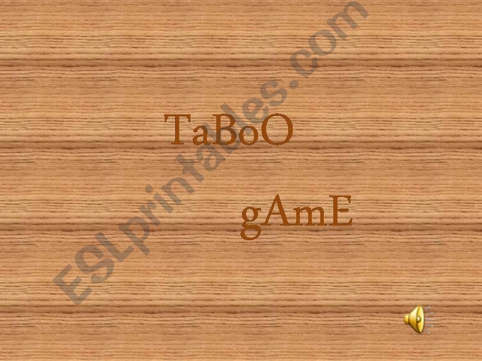 taboo game powerpoint