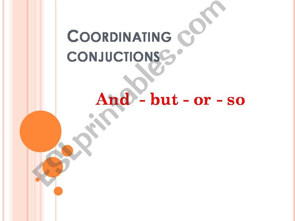 coordinating words powerpoint