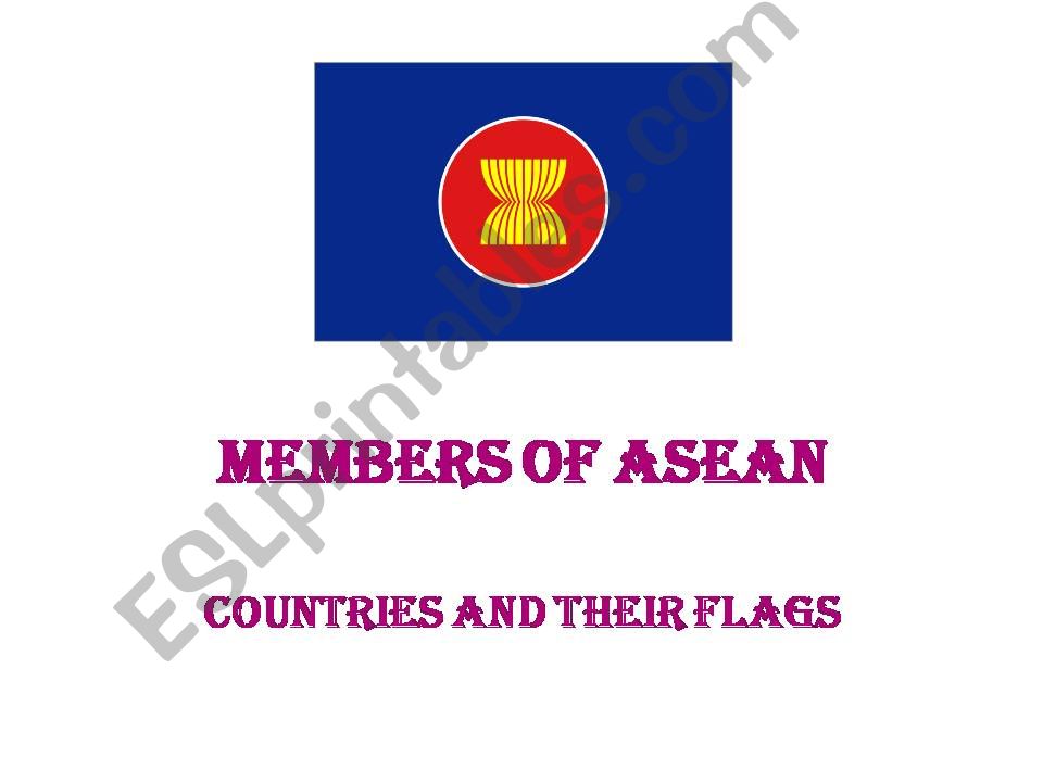 ASEAN Flags powerpoint