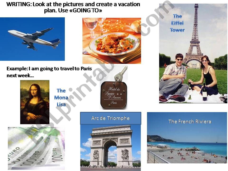 FRANCE - vacations (writing with going to)