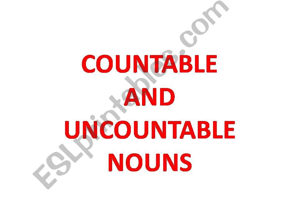 contable and uncountable nouns+ some and any/ much and many