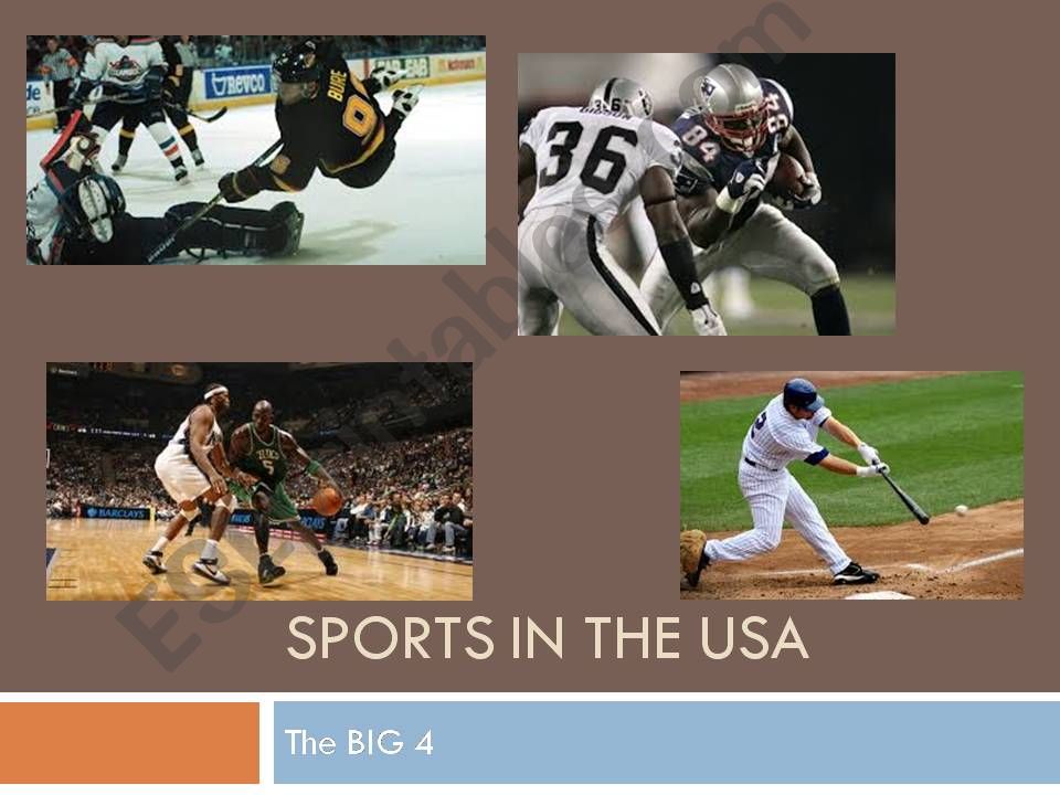 Major Sports in the US powerpoint