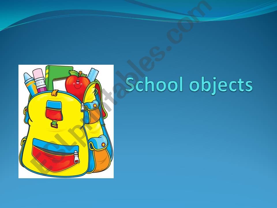 School Objects powerpoint