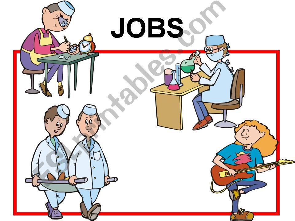 Jobs and Professions powerpoint