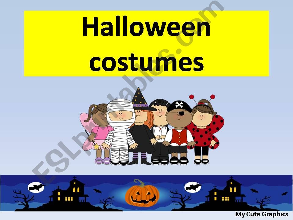 HALLOWEEN COSTUMES powerpoint