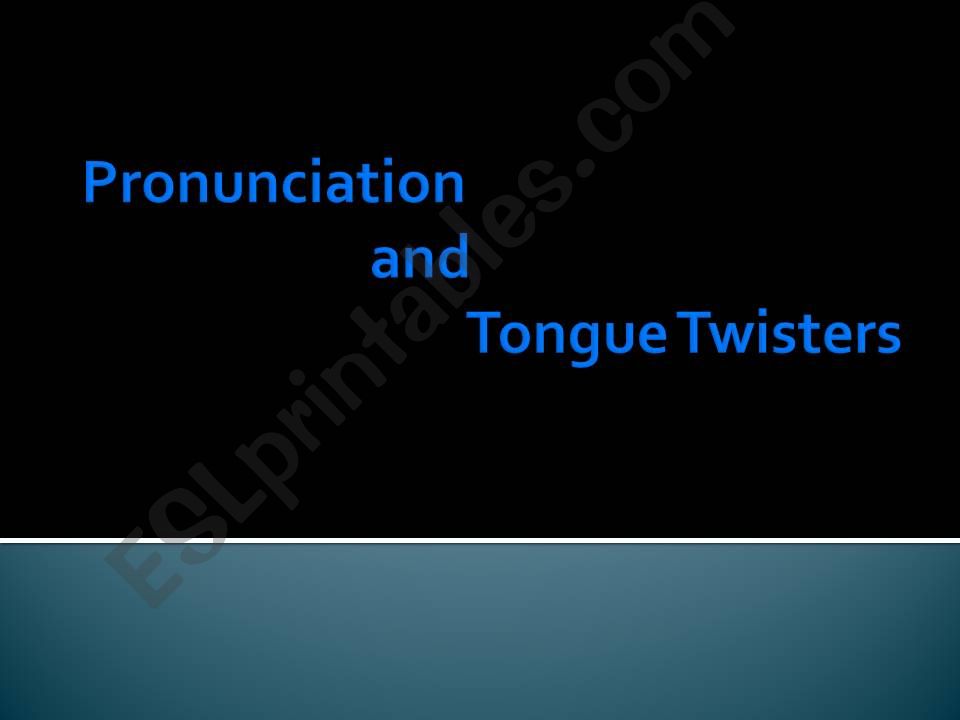 Tongue Twisters powerpoint