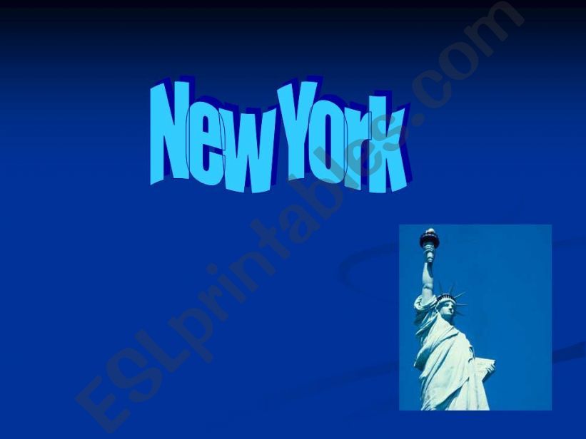 NEW YORK powerpoint