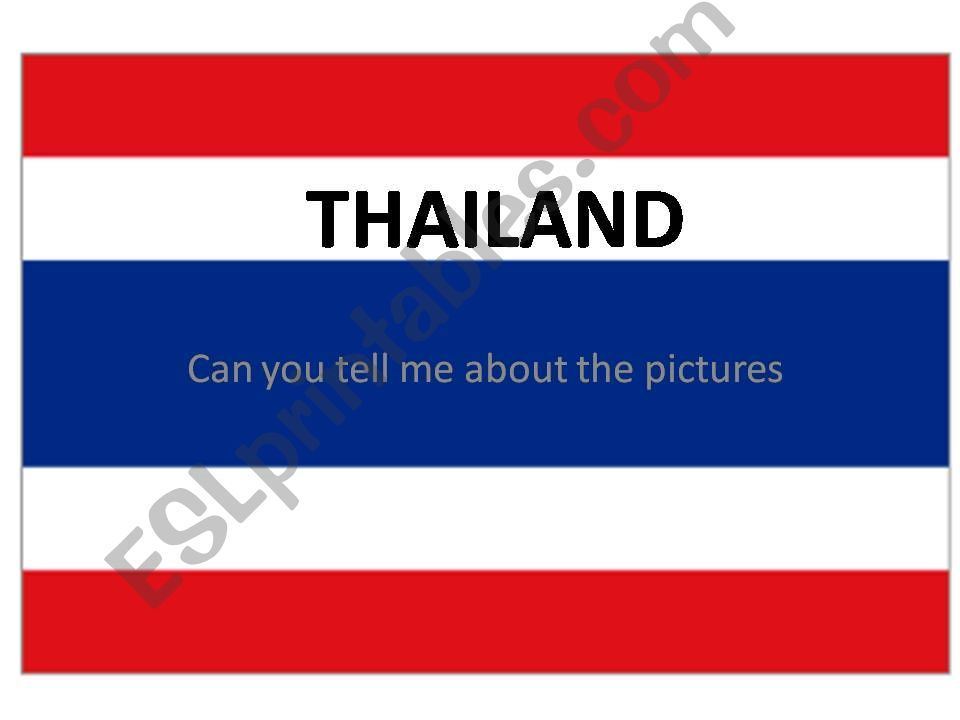 Sites in Thailand powerpoint