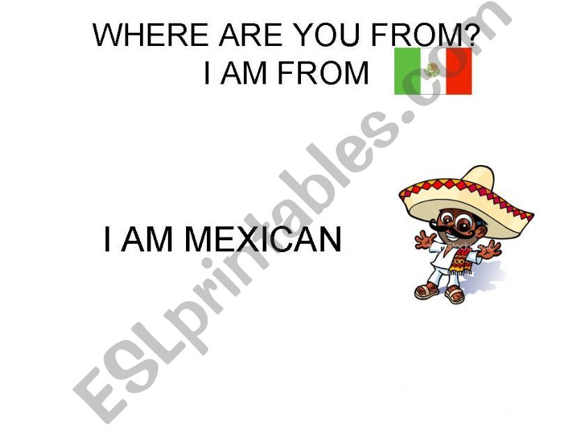COUNTRIES & NATIONALITIES powerpoint