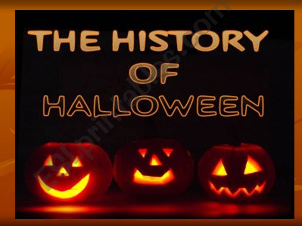 The History of Halloween powerpoint