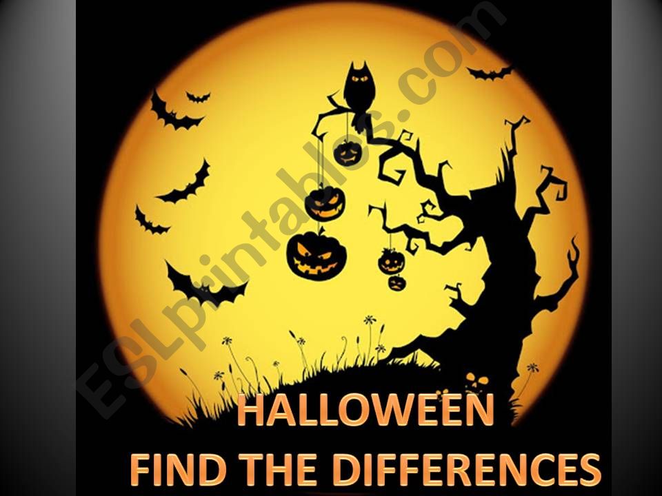 Halloween Find the Differences