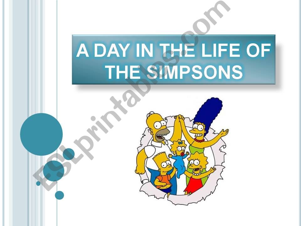 A day with the Simpsons (Be+Ing)