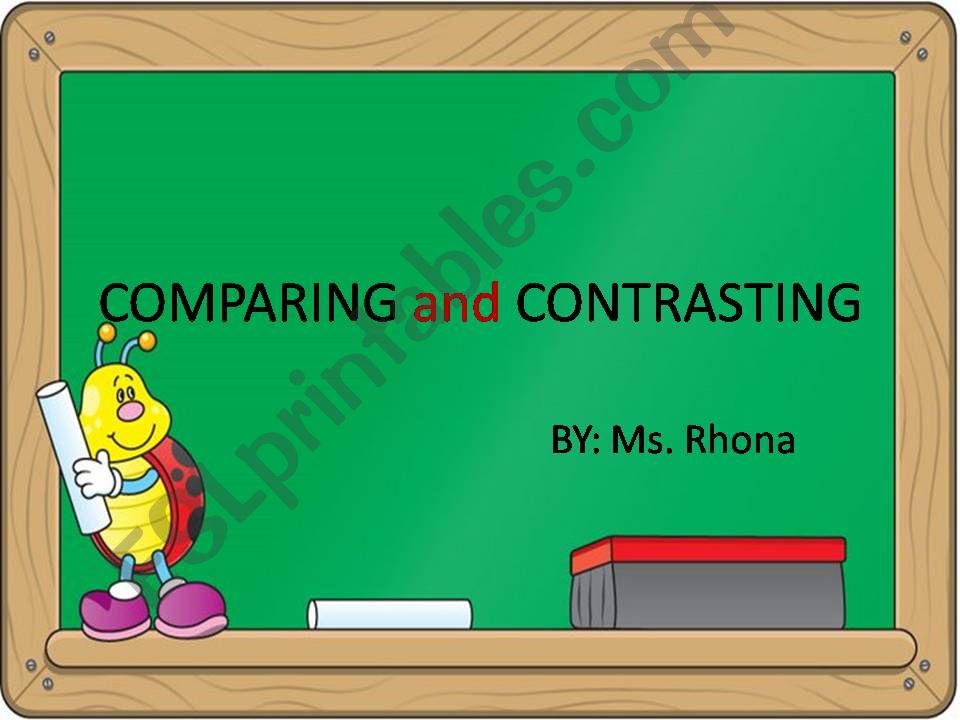 compare and contrast powerpoint