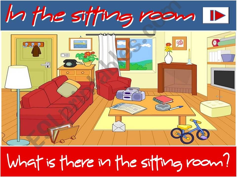 In the sitting room - There is / There are