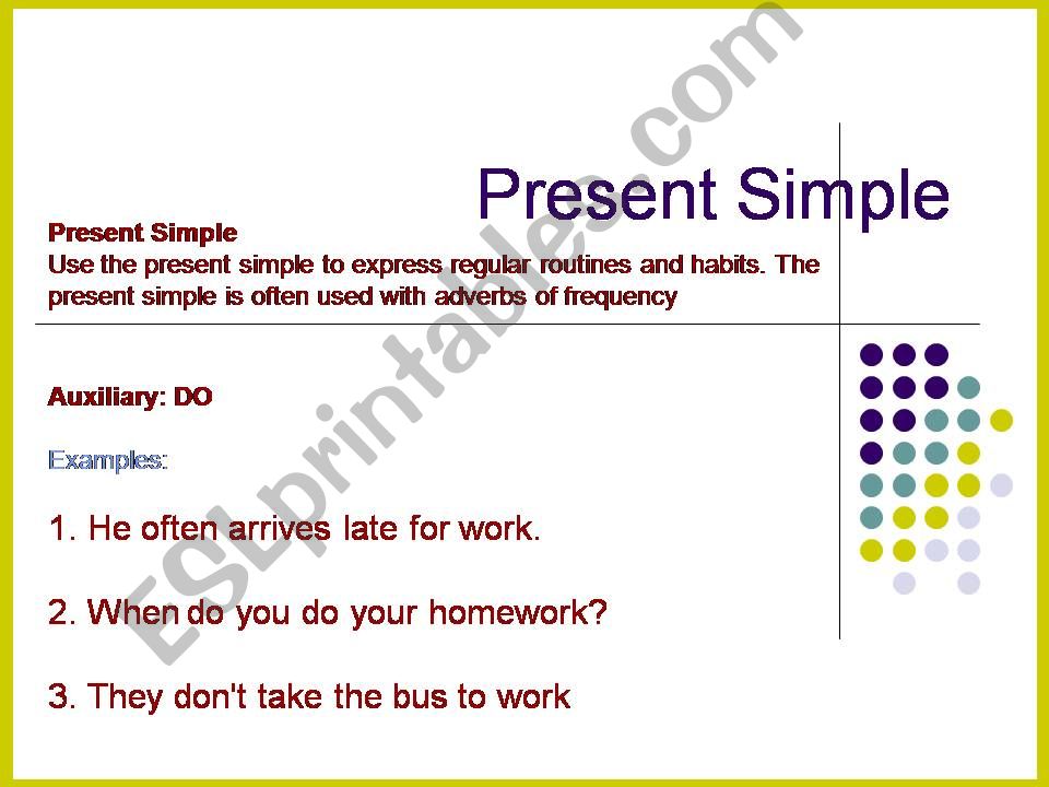 PRESENT SIMPLE powerpoint