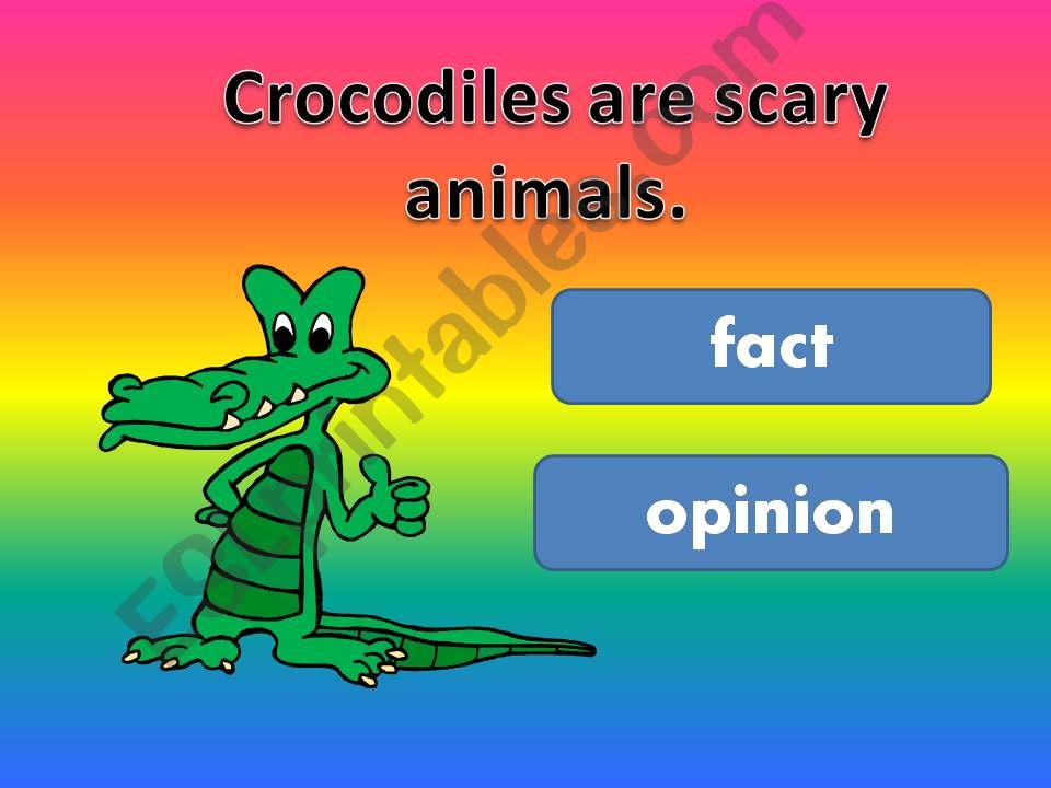 Fact or Opinion Part 2 powerpoint