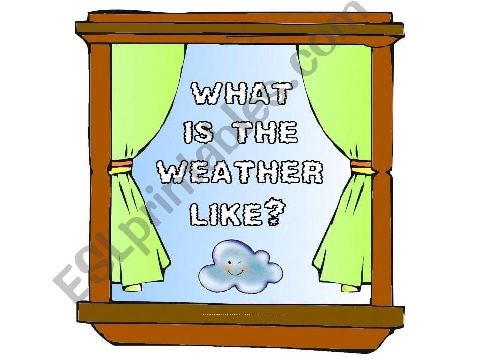 Weather Powerpoint/Flashcards(1/2)