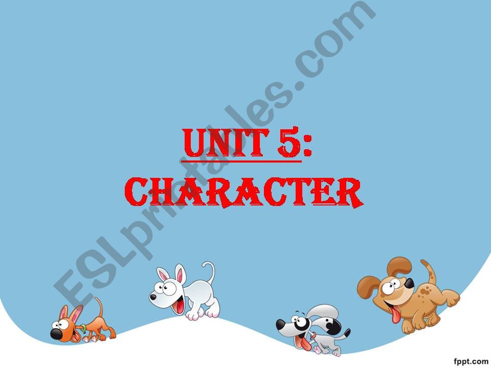 Character and personality powerpoint