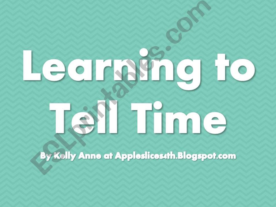 Telling Time Clock Face powerpoint