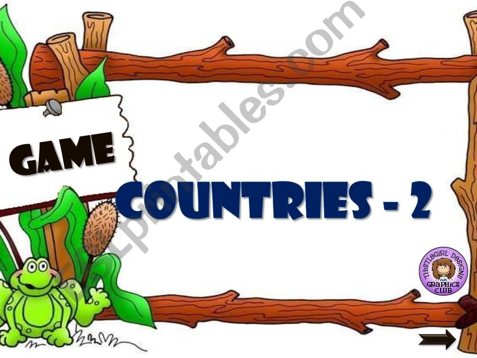 COUNTRIES  2- GAME powerpoint
