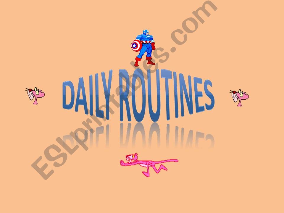 DAILY RUTINE powerpoint